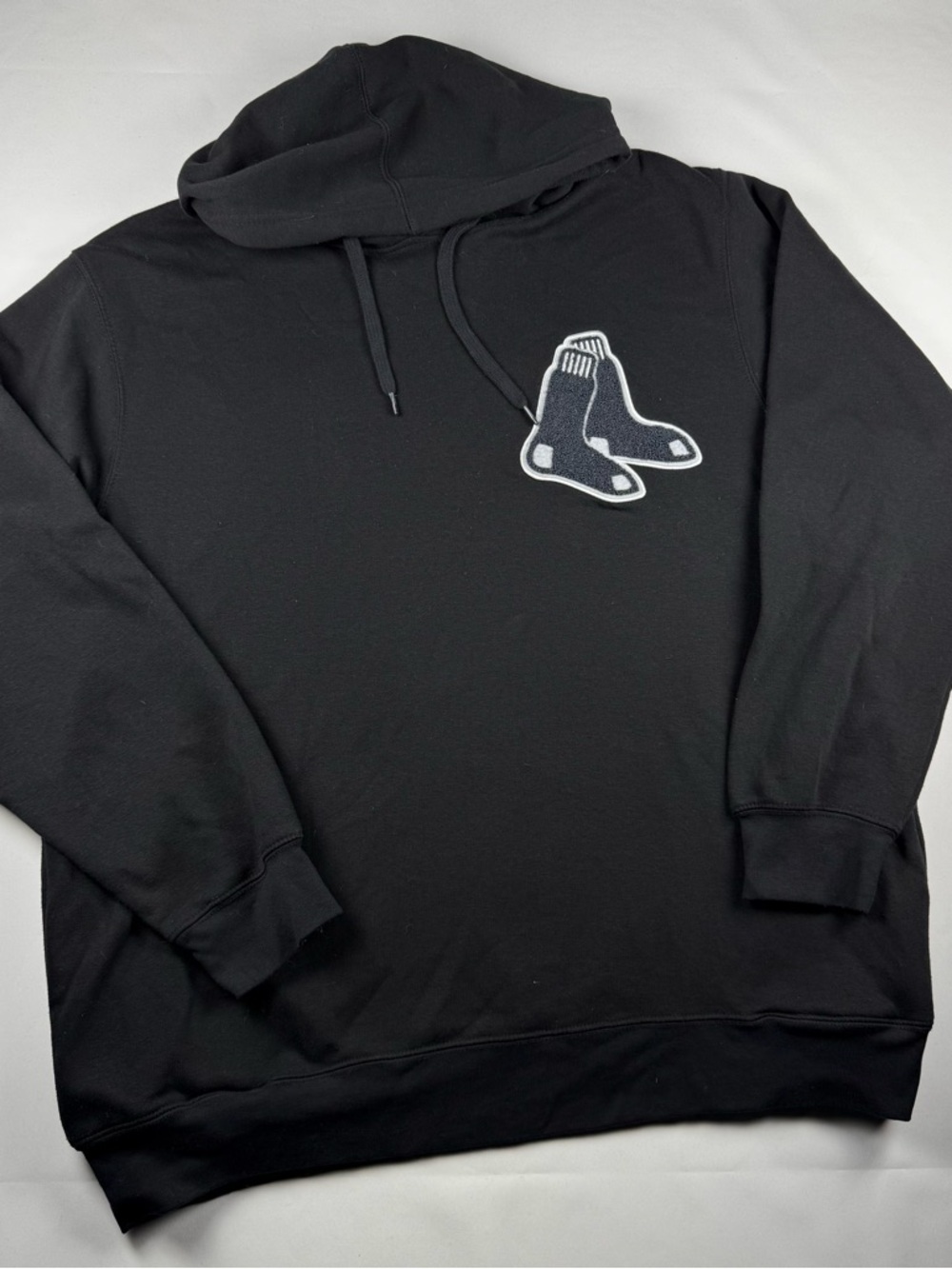 Stitches Fleece Hoodie Boston Red Sox Embroidered Graphic Black Men's Size 2XL